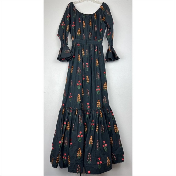 Agua by Agua Bendita Almendra Dahlia Floral Off Shoulder Dress - Picture 6 of 12